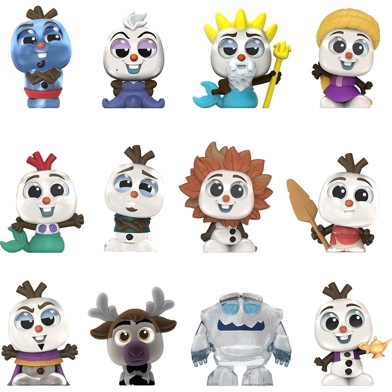 Colección de Figuras Disney Doorables Olaf Just Play 12 Piezas