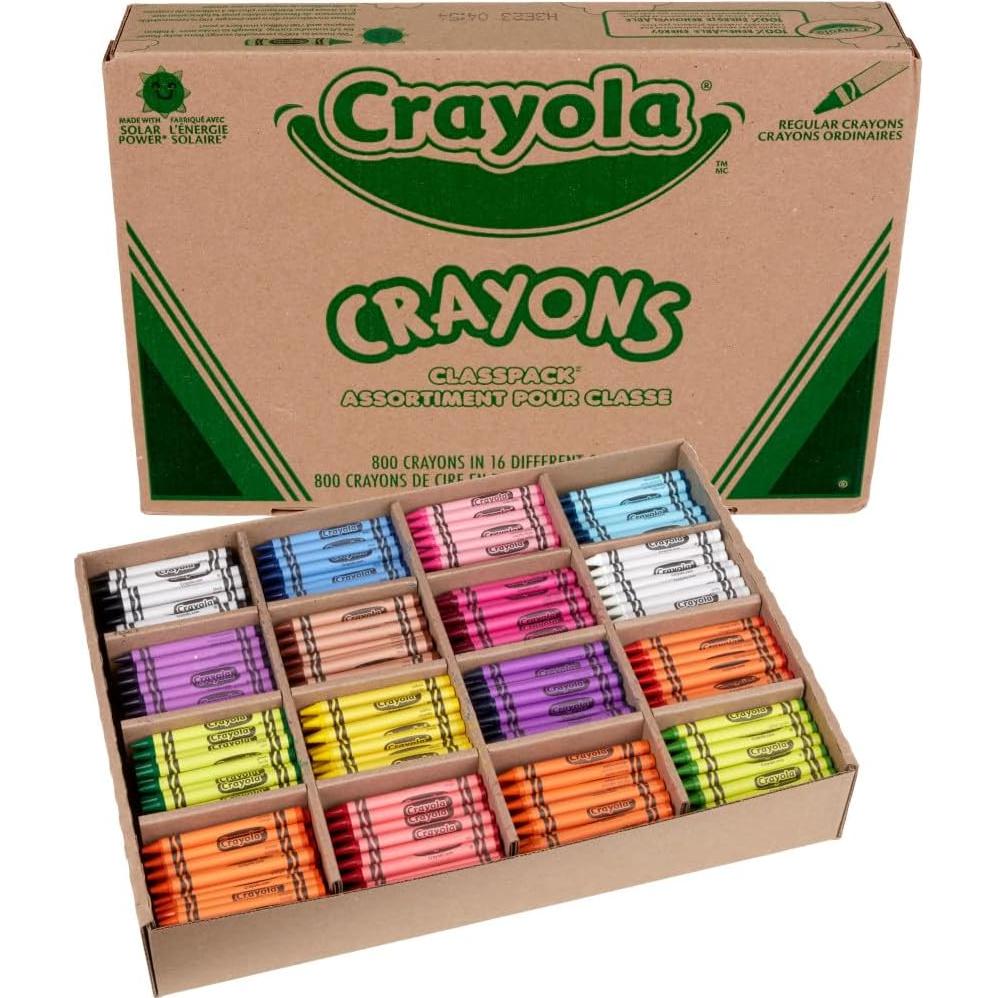 Paquete de Crayones Crayola 800 unidades 16 colores para niños