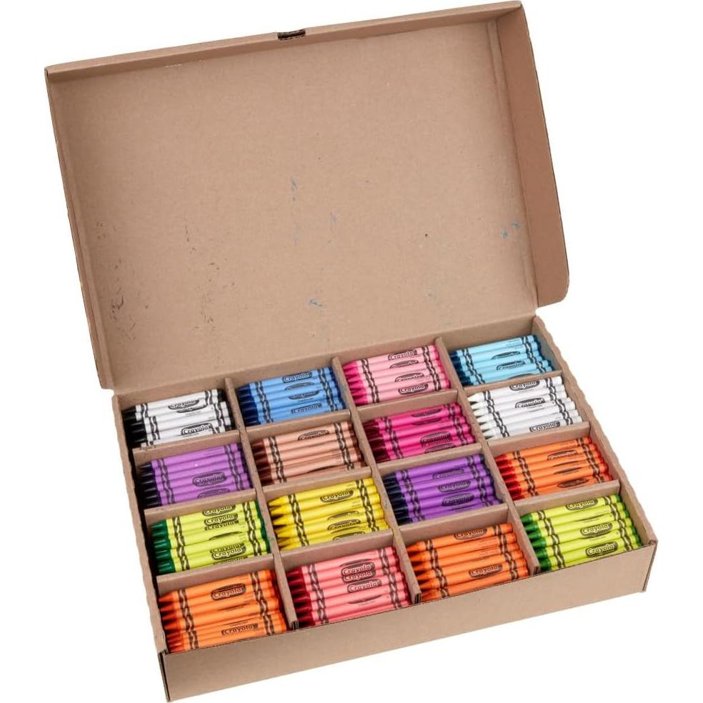 Paquete de Crayones Crayola 800 unidades 16 colores para niños