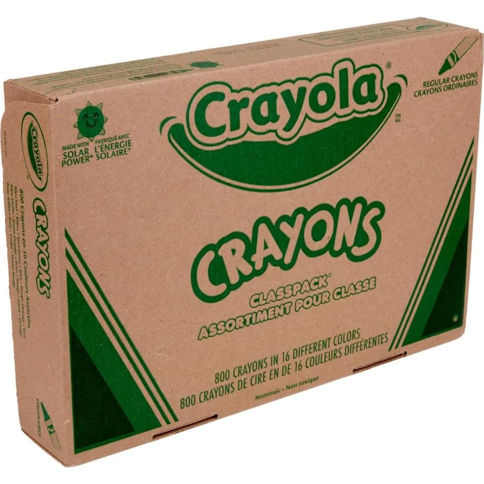 Paquete de Crayones Crayola 800 unidades 16 colores para niños