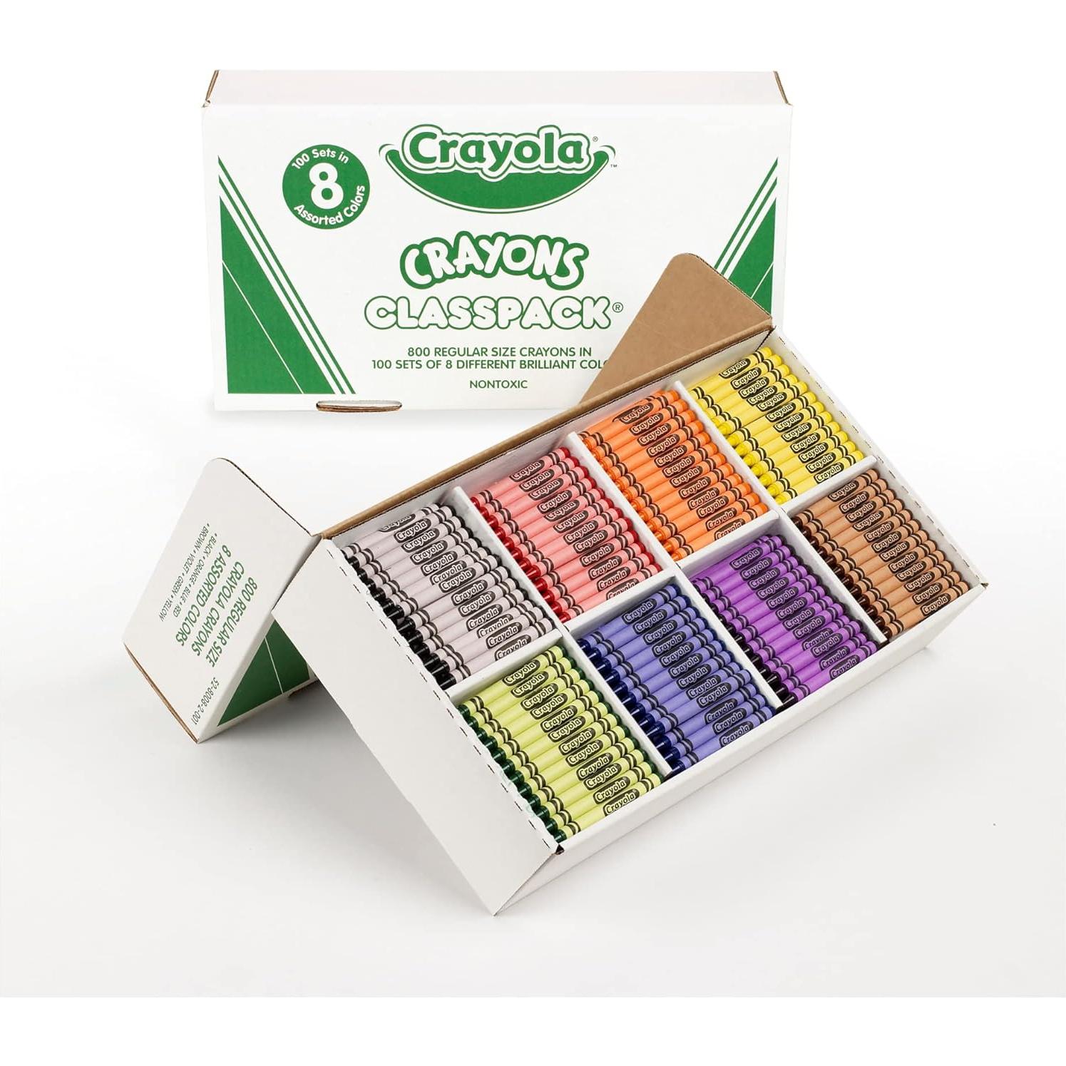 Crayones Crayola Classpack 800 unidades 8 colores escolares