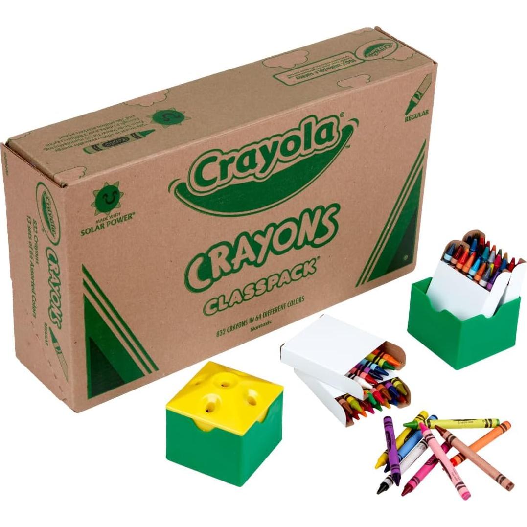 Crayones Crayola 832 unidades en 13 cajas de 64 colores