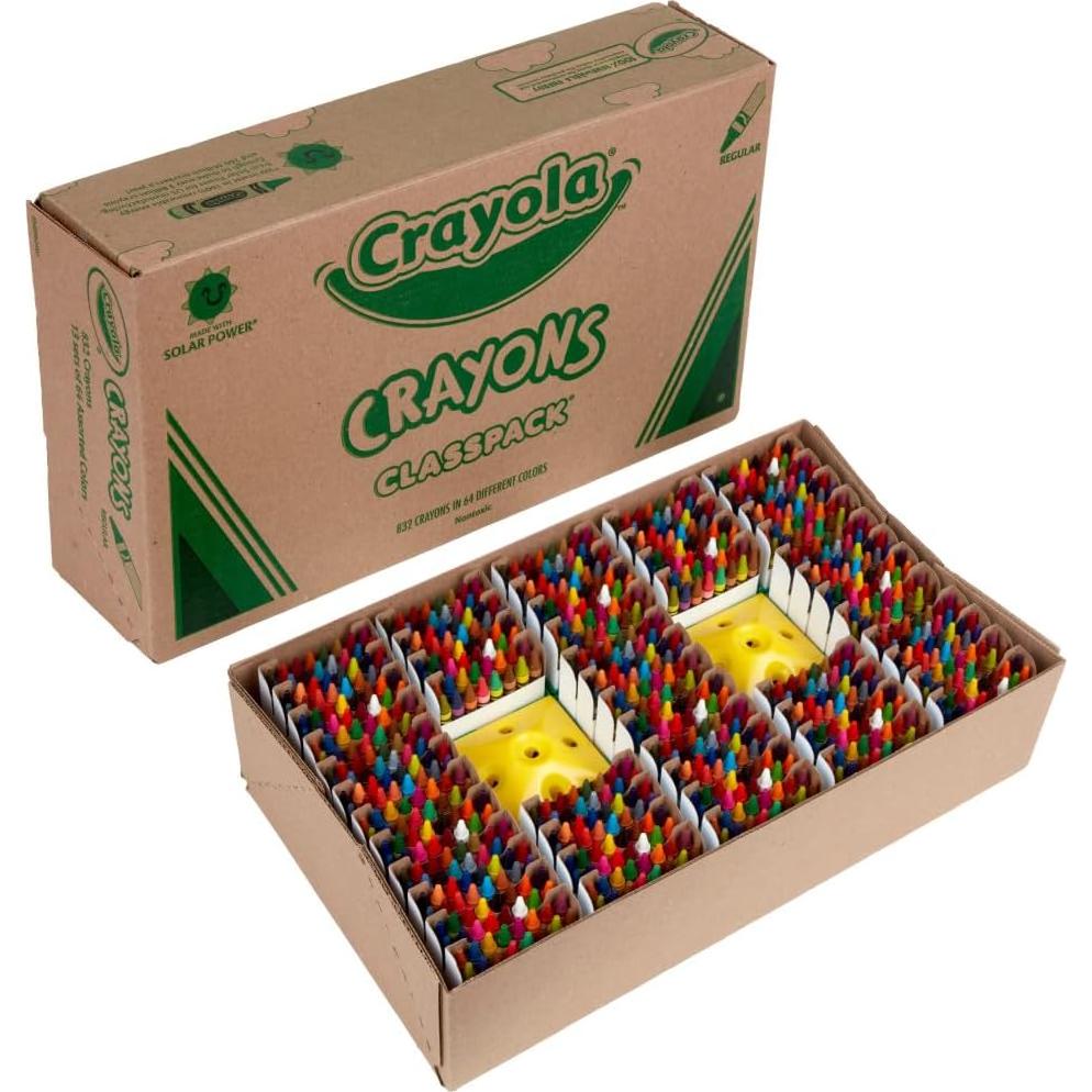 Crayones Crayola 832 unidades en 13 cajas de 64 colores