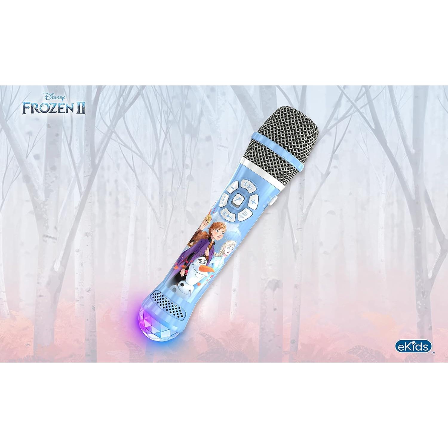 Micrófono de Karaoke Bluetooth eKids Frozen 2 con Luces LED