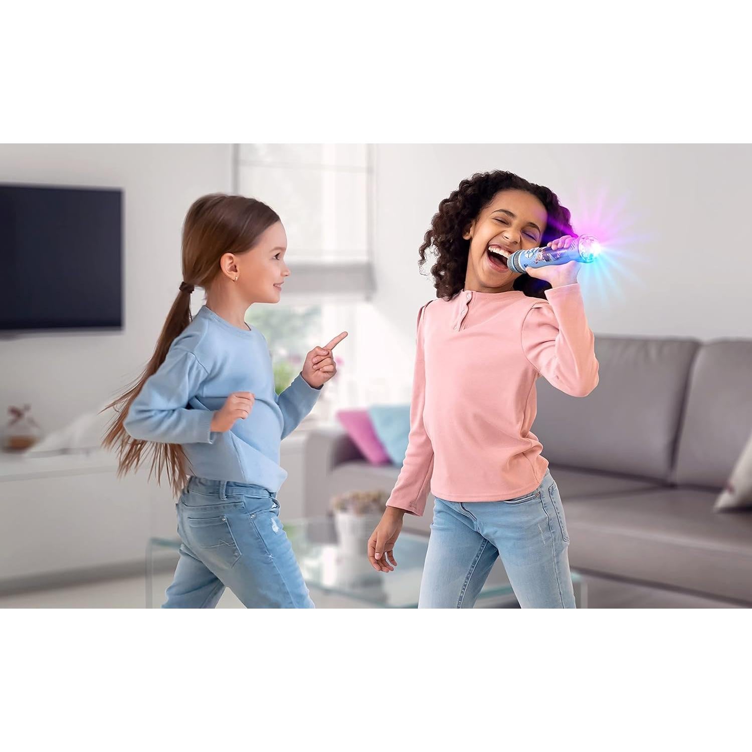 Micrófono de Karaoke Bluetooth eKids Frozen 2 con Luces LED