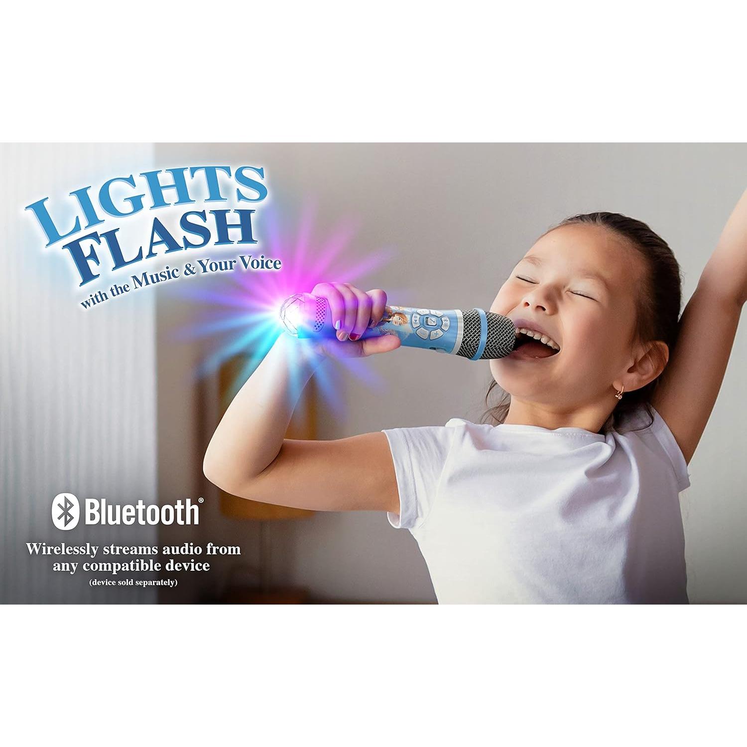 Micrófono de Karaoke Bluetooth eKids Frozen 2 con Luces LED