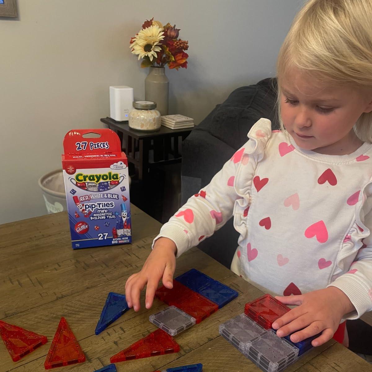 Azulejos Magnéticos Crayola 27 Piezas Rojo, Blanco y Azul