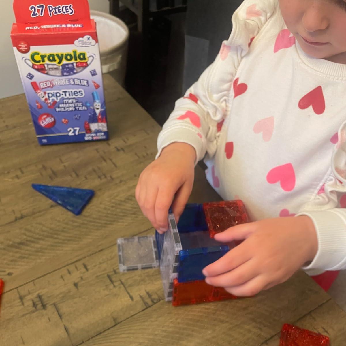 Azulejos Magnéticos Crayola 27 Piezas Rojo, Blanco y Azul