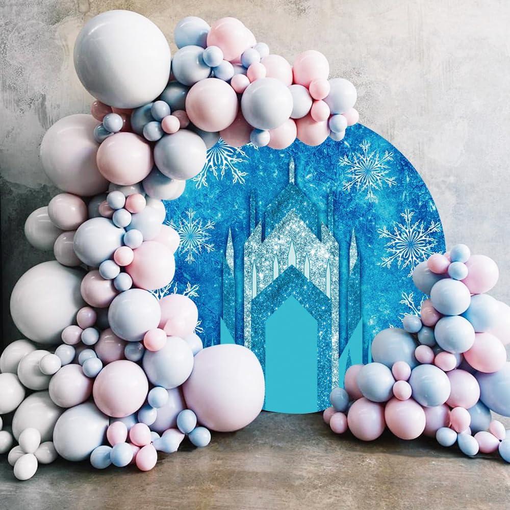 Fondo Redondo Laeacco 2.2x2.2m Color Hielo para Fotografía