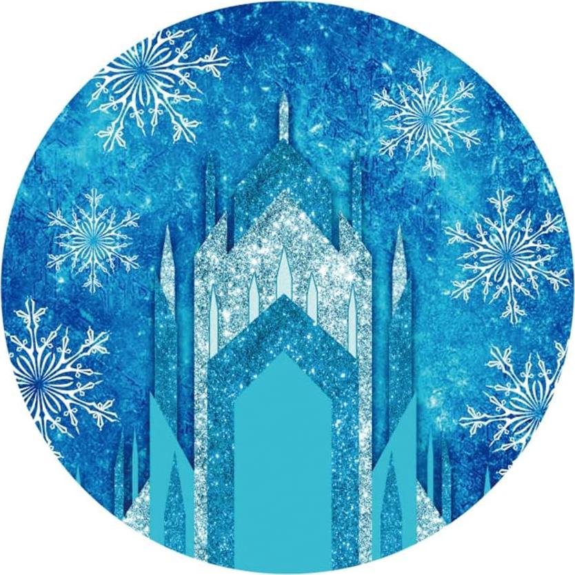 Fondo Redondo Laeacco 2.2x2.2m Color Hielo para Fotografía