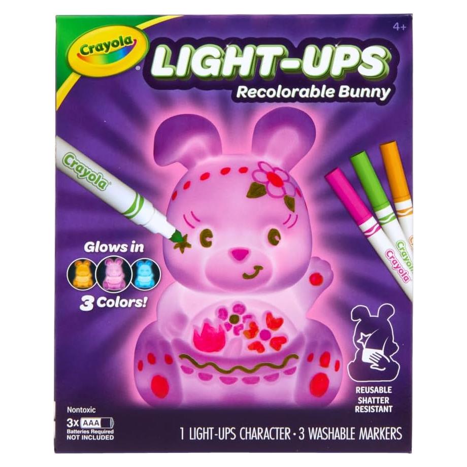 Juguete Crayola Light-Ups Conejo Recolorable 4+ años