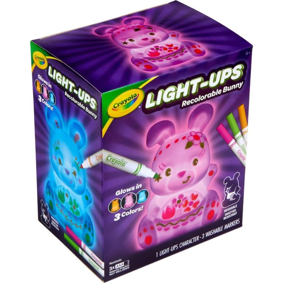 Juguete Crayola Light-Ups Conejo Recolorable 4+ años
