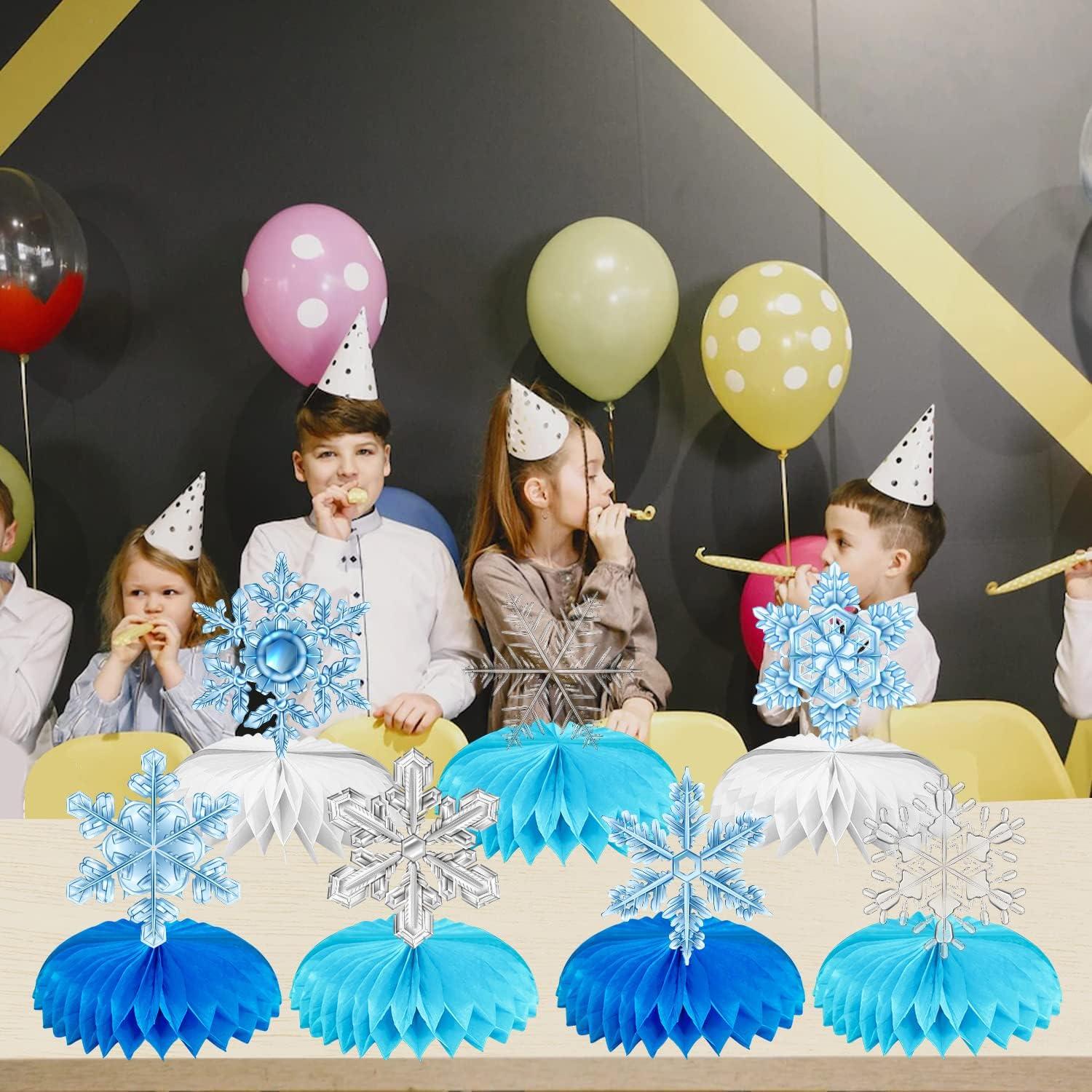 Centros de Mesa de Copos de Nieve Ronghua - 8 Piezas 14.7x17.2cm