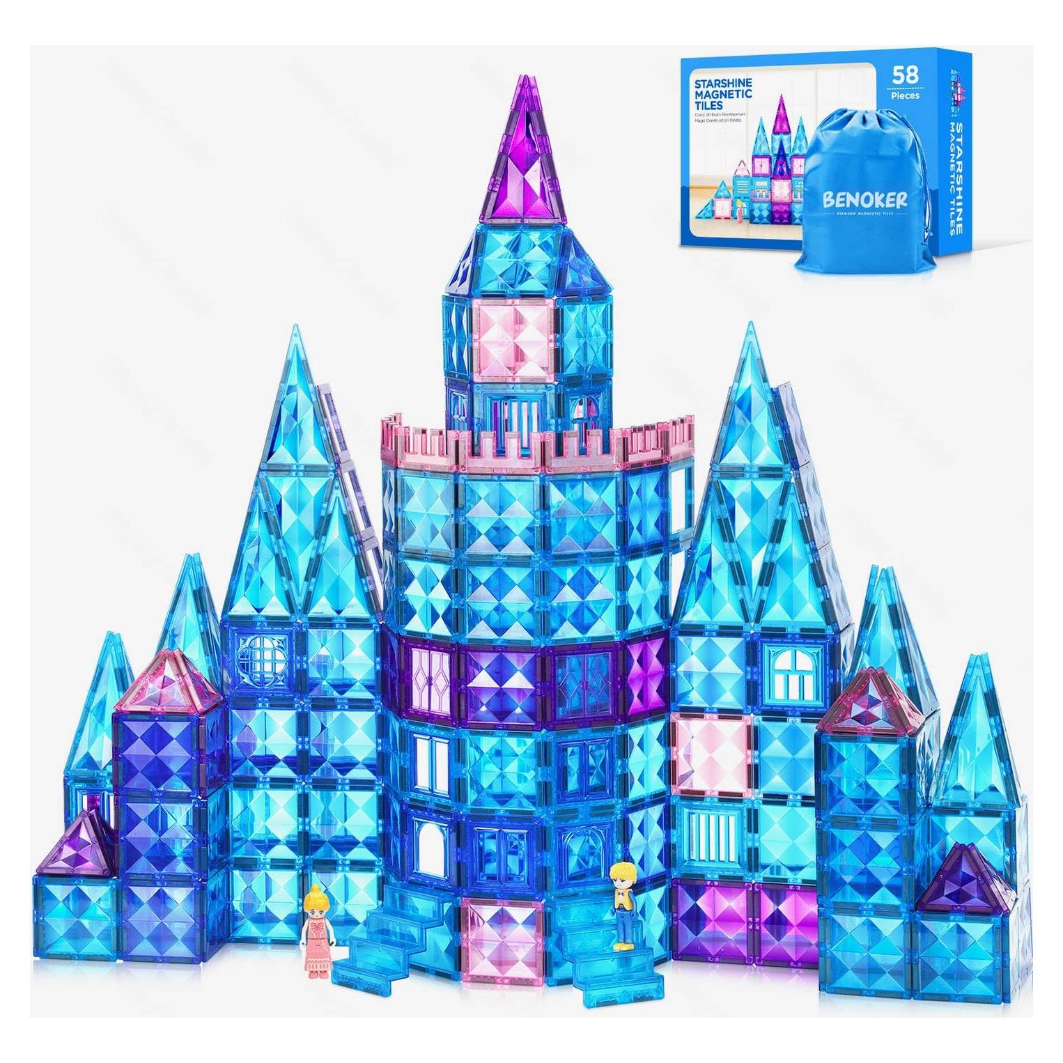 Azulejos Magnéticos de Castillo de Hielo BENOKER 58 PCS