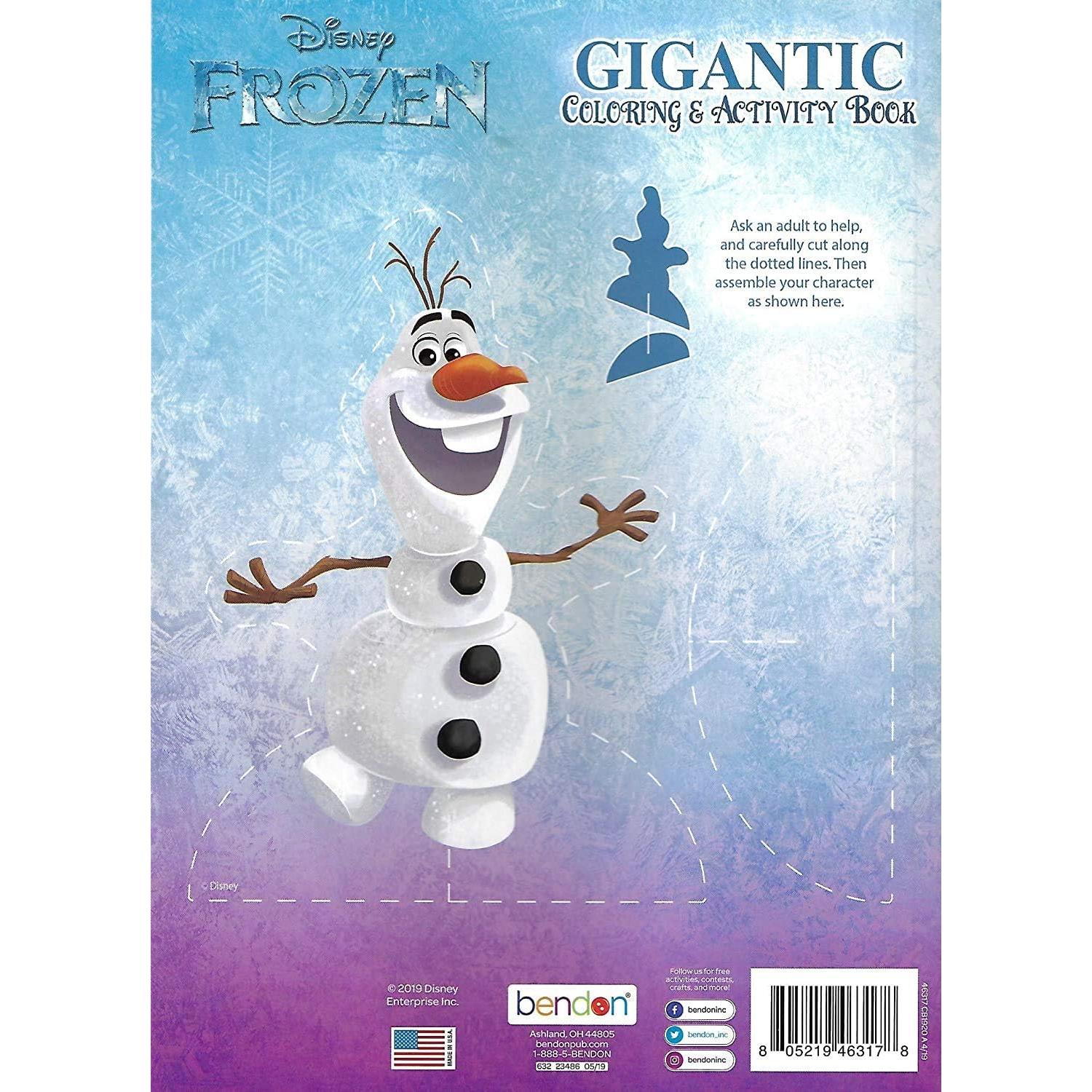 Libro de Colorear Gigante Frozen 2 Elsa 192 Páginas Actividades