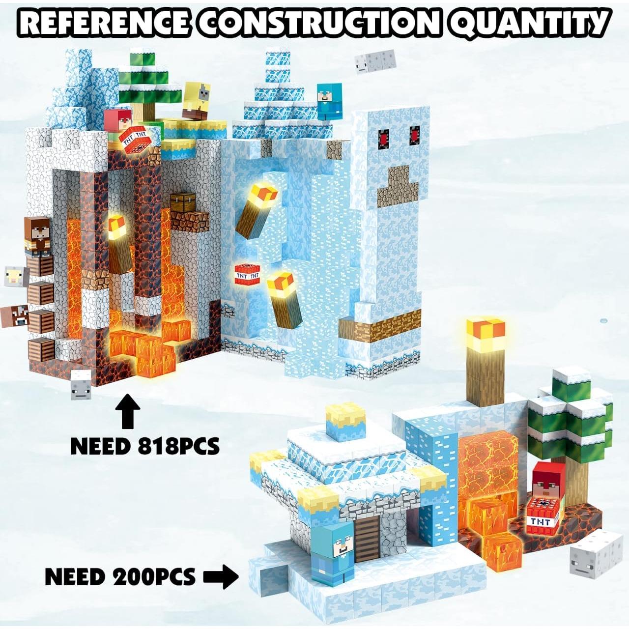 200 PCS Bloques Magnéticos AIDYVOI con Luz - Juguete Educativo STEM