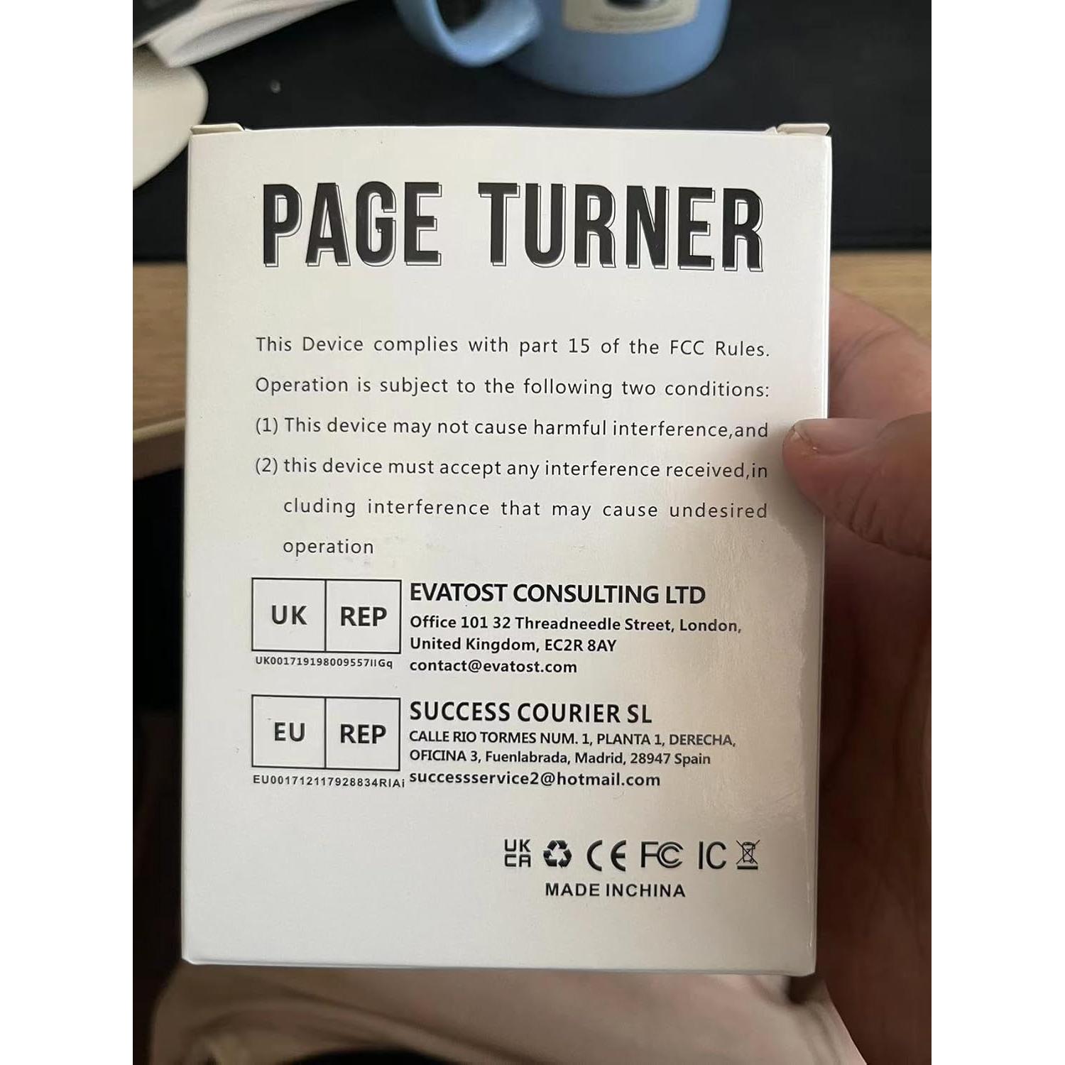 Control Remoto Pasador de Página para Kindle y Kobo - FSQ-001