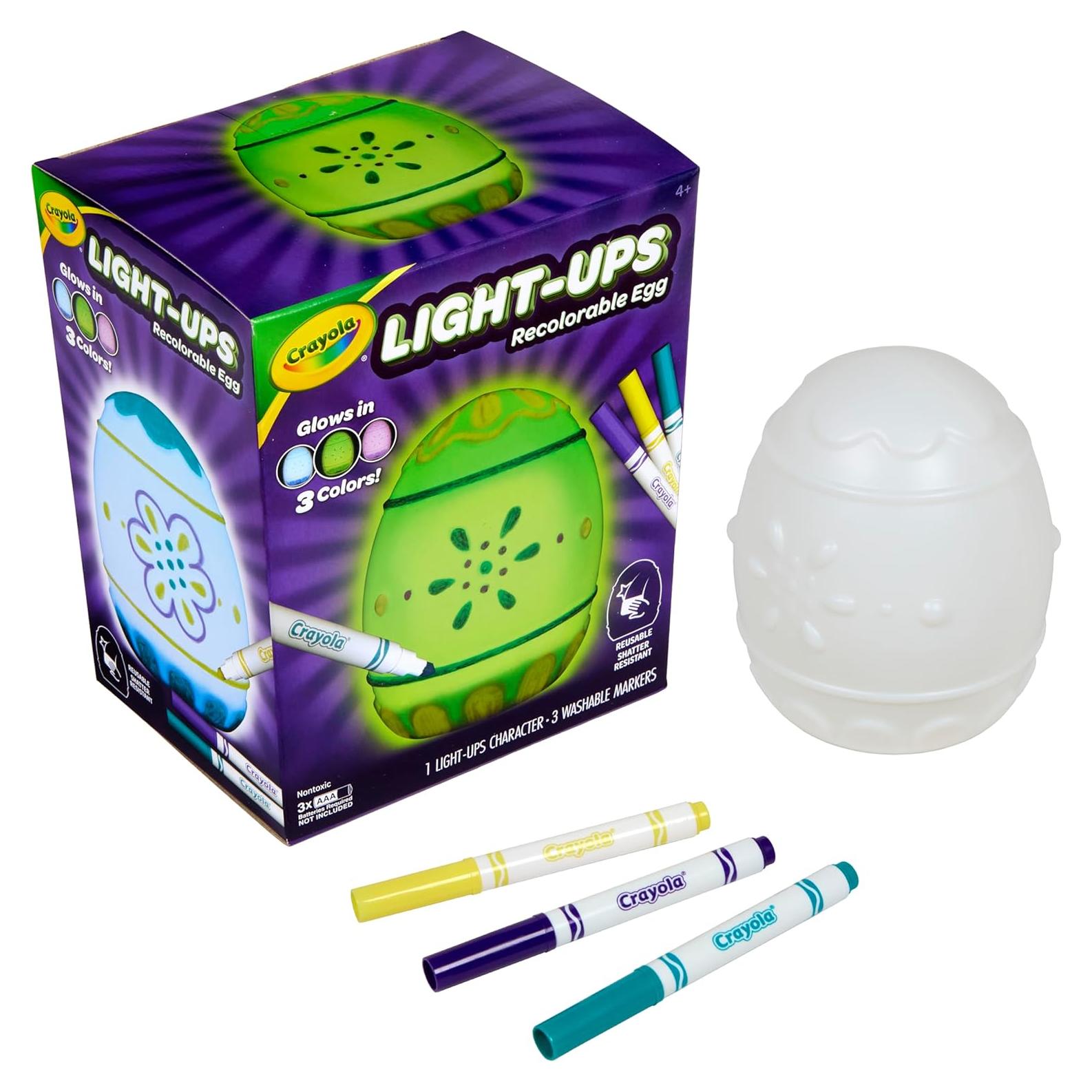 Huevo Recolorable Crayola Light-Ups con Marcadores 4+