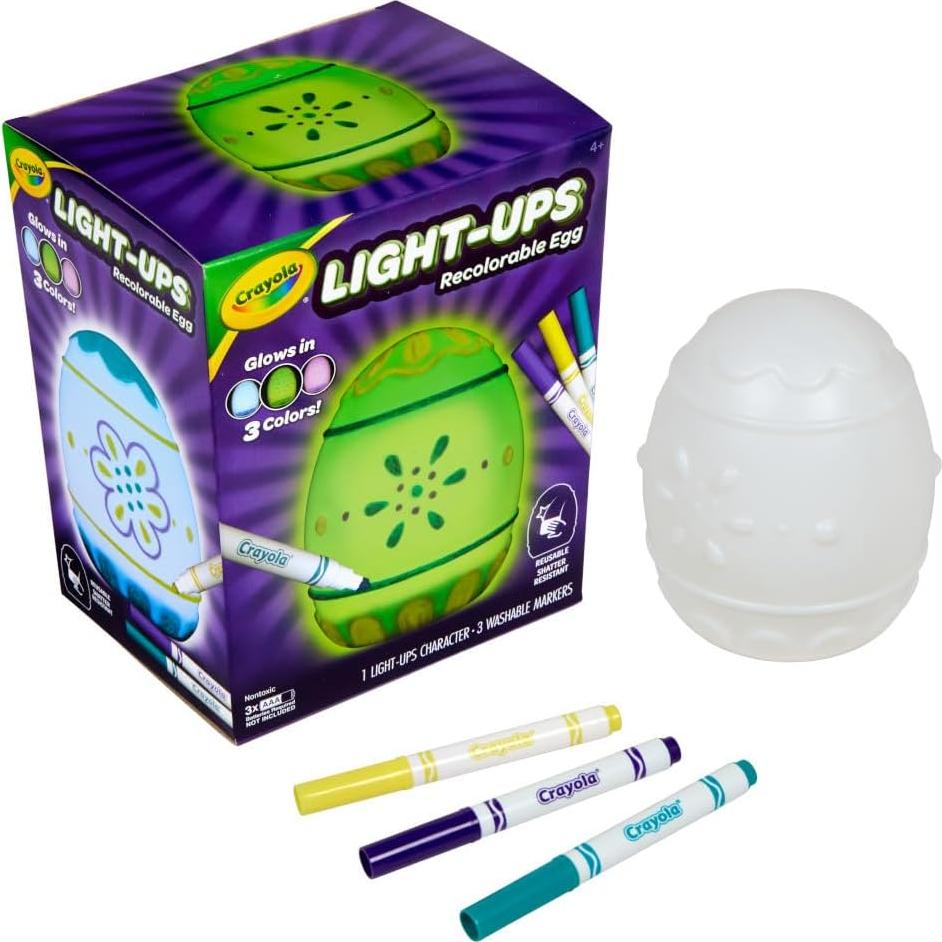 Huevo Recolorable Crayola Light-Ups con Marcadores 4+