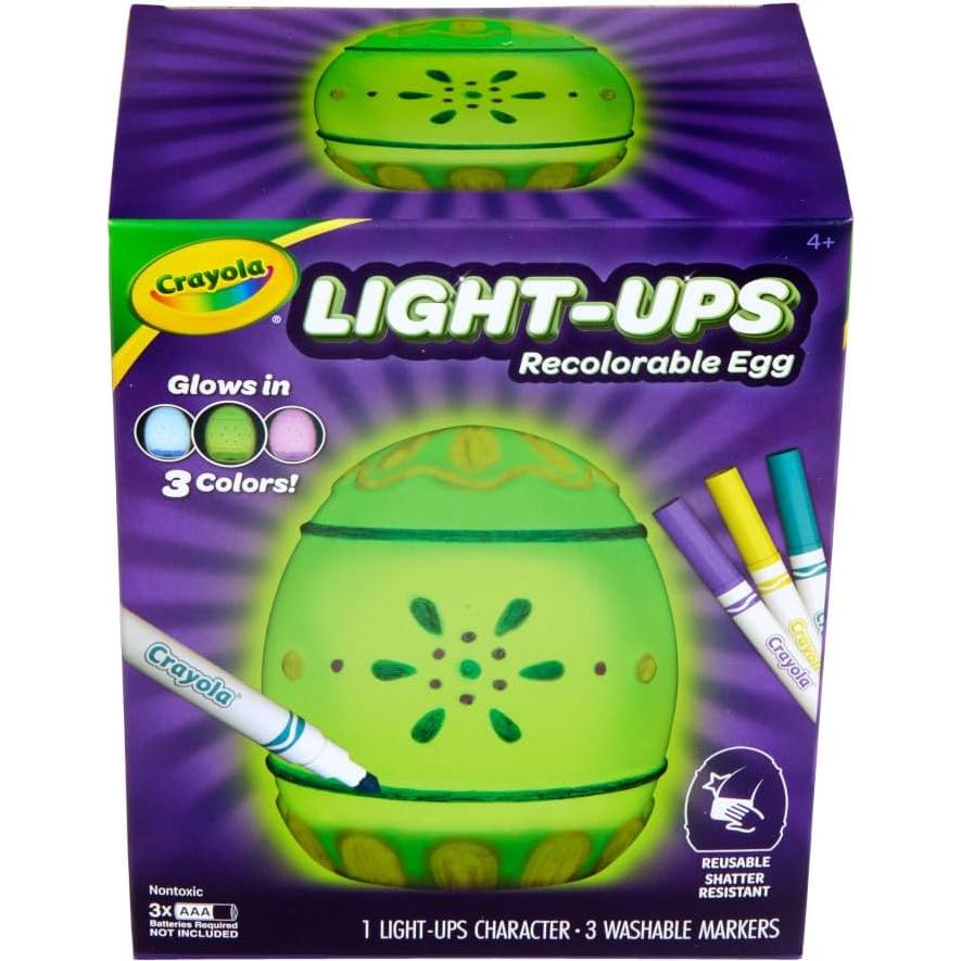 Huevo Recolorable Crayola Light-Ups con Marcadores 4+