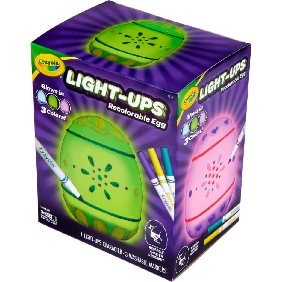 Huevo Recolorable Crayola Light-Ups con Marcadores 4+