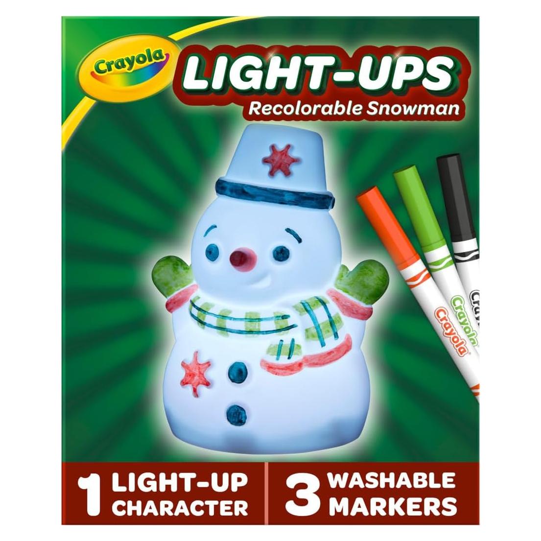 Muñeco de Nieve Iluminado Crayola - Juguete Reutilizable
