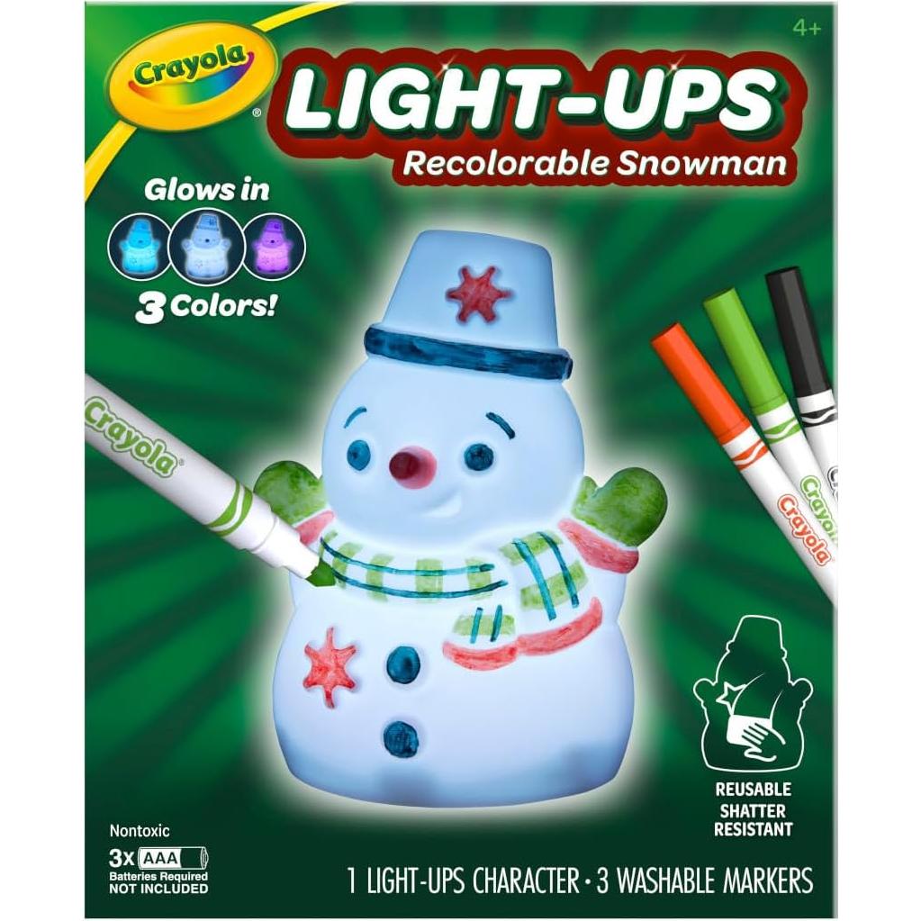 Muñeco de Nieve Iluminado Crayola - Juguete Reutilizable
