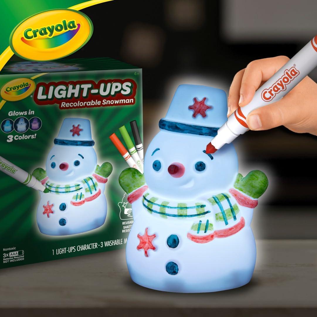 Muñeco de Nieve Iluminado Crayola - Juguete Reutilizable