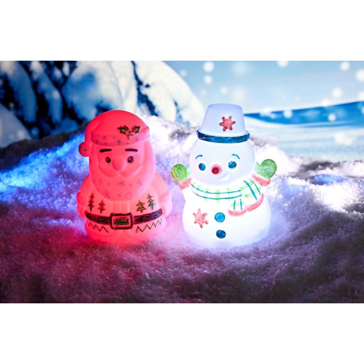 Muñeco de Nieve Iluminado Crayola - Juguete Reutilizable