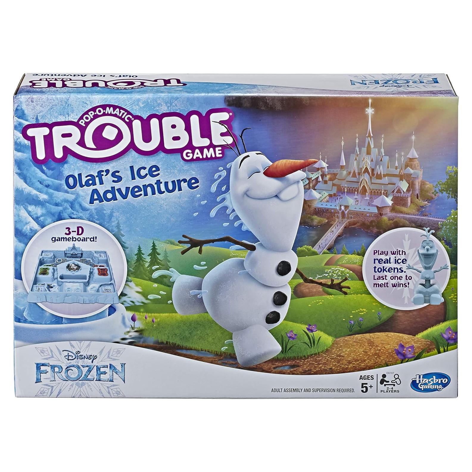 Juego de Mesa Trouble Aventura de Hielo Olaf Hasbro 2-4 Jugadores