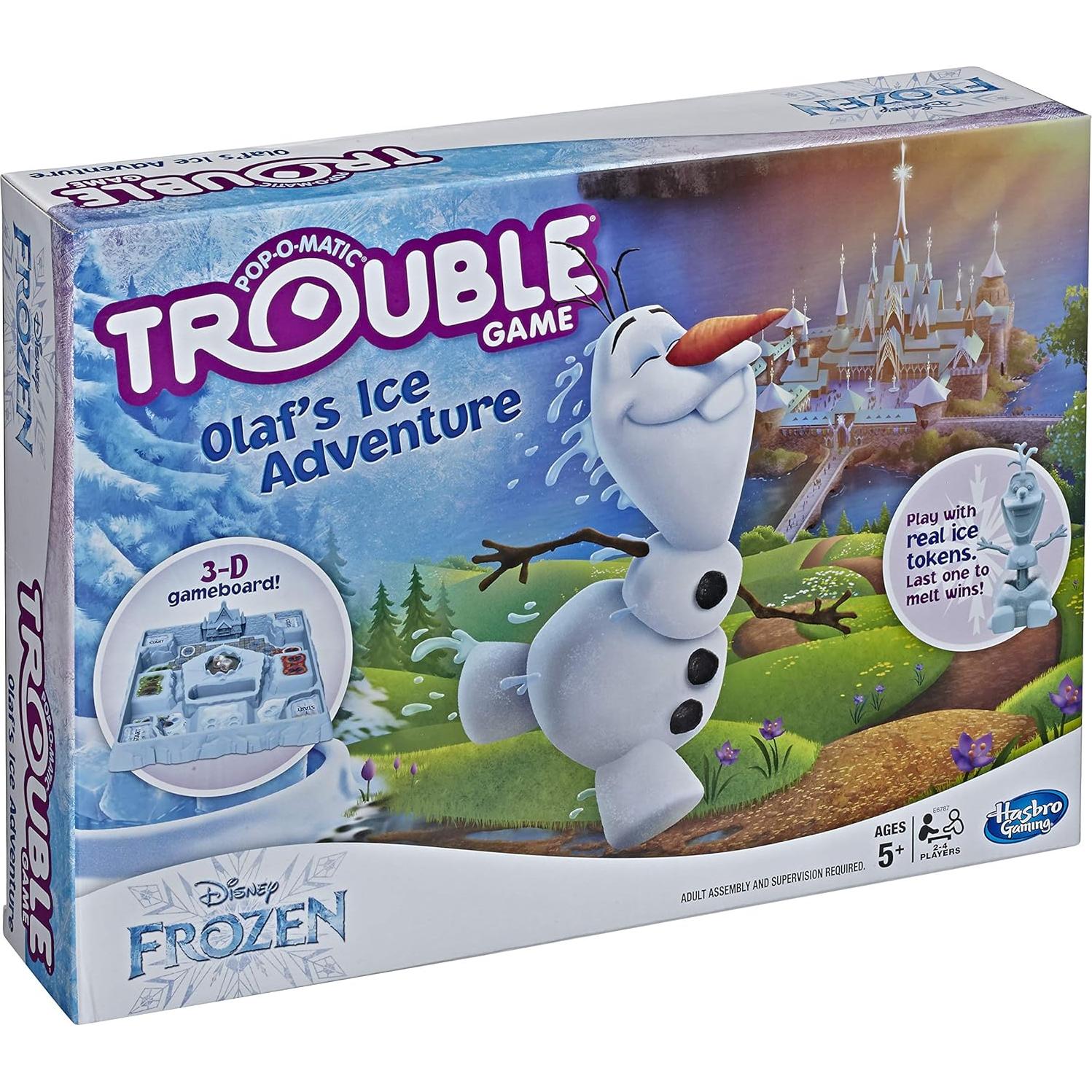 Juego de Mesa Trouble Aventura de Hielo Olaf Hasbro 2-4 Jugadores