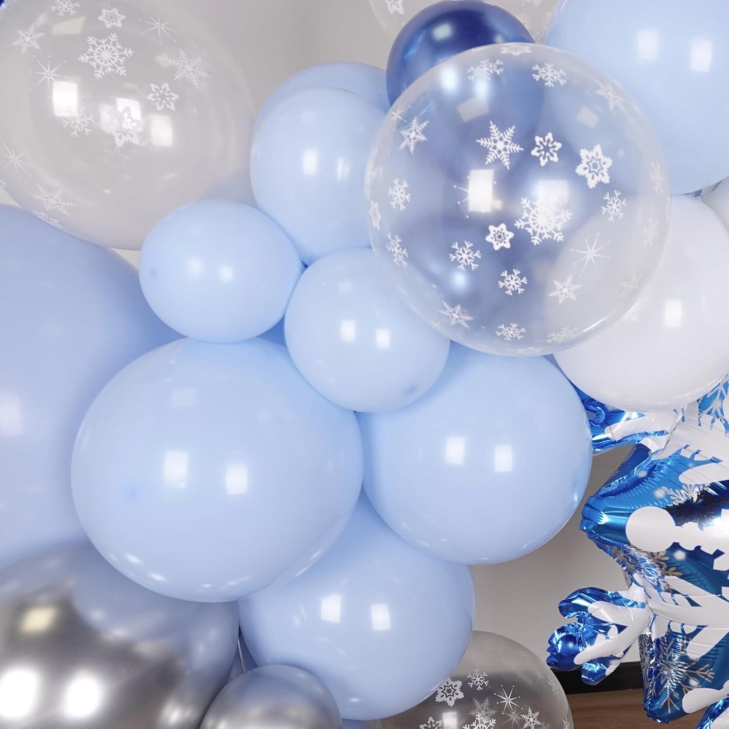 Kit de Globos de Copo de Nieve Melody Fantasy 58pcs