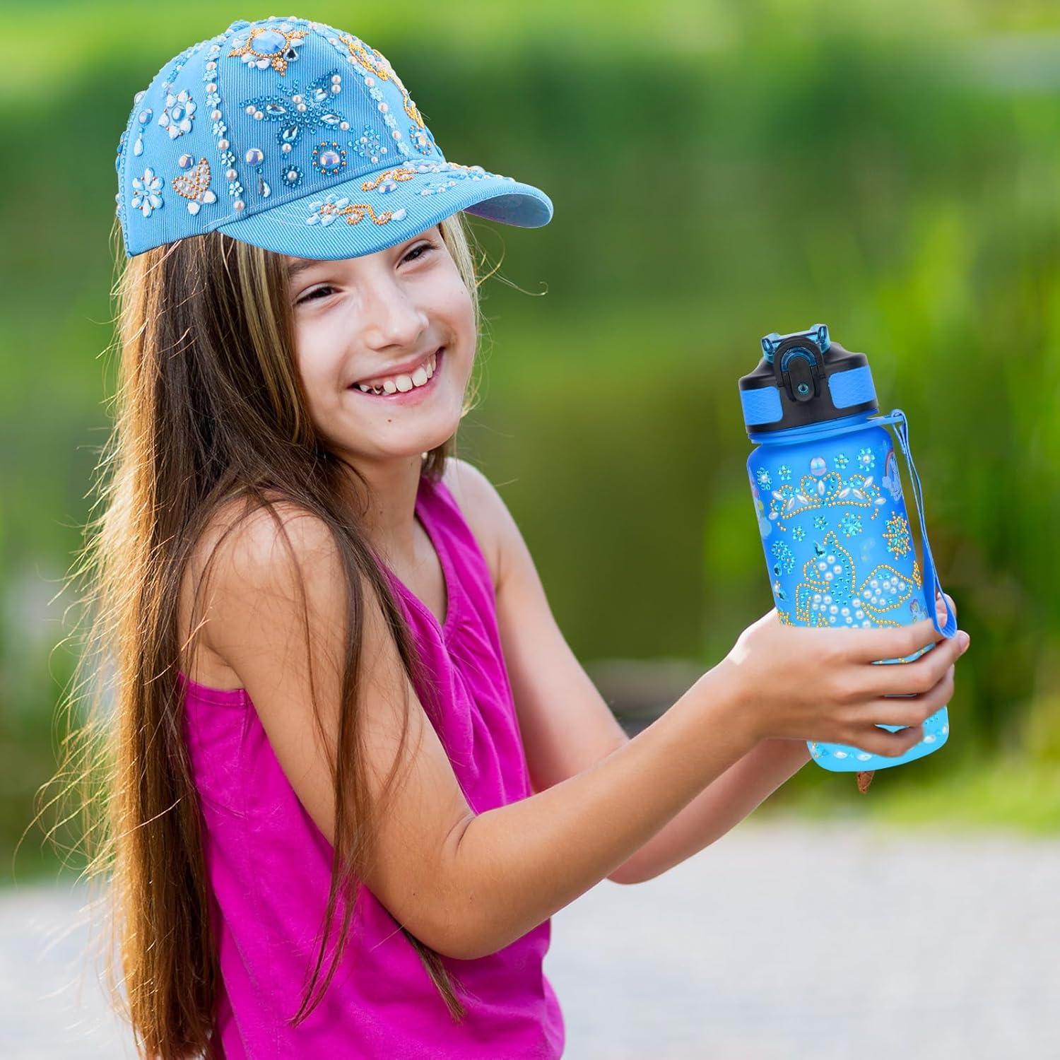 Kit de Manualidades Nigifter - Decora Botella y Gorra Azul 600ml