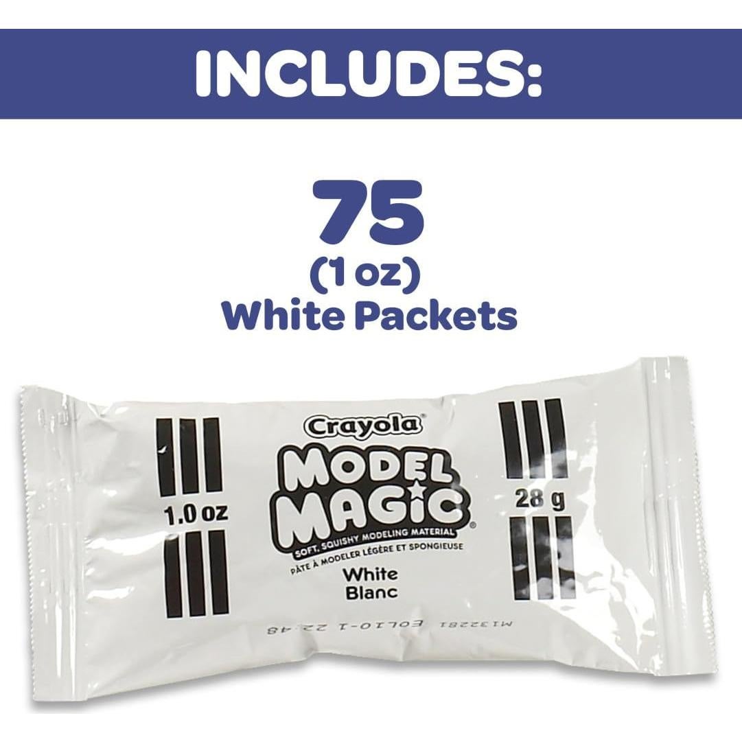 Crayola Model Magic Blanco 75ct 28g Suministros de Arte