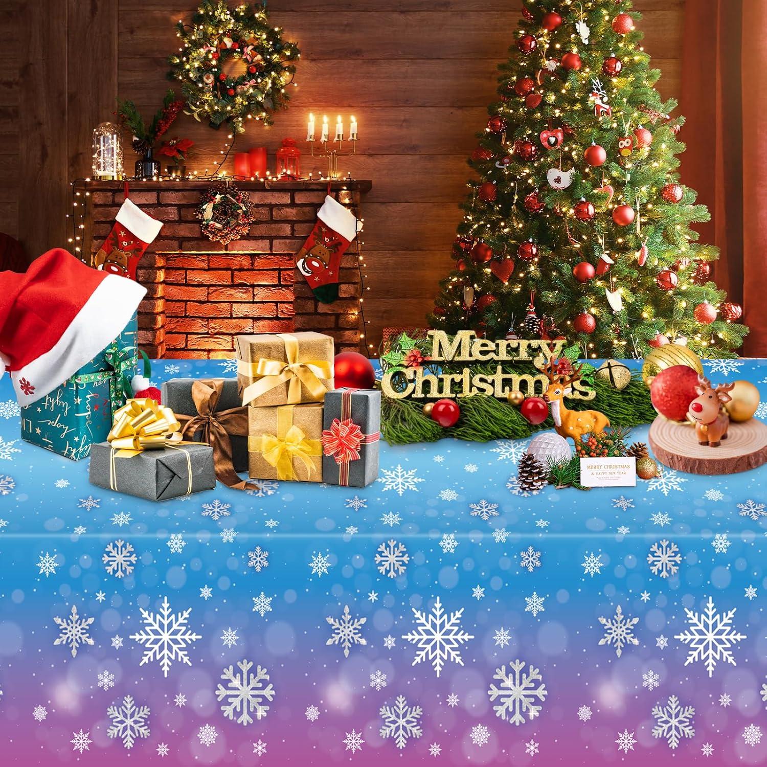 Mantel Desechable Rectangular PERFQU Frozen 274x137 cm 3 Pcs