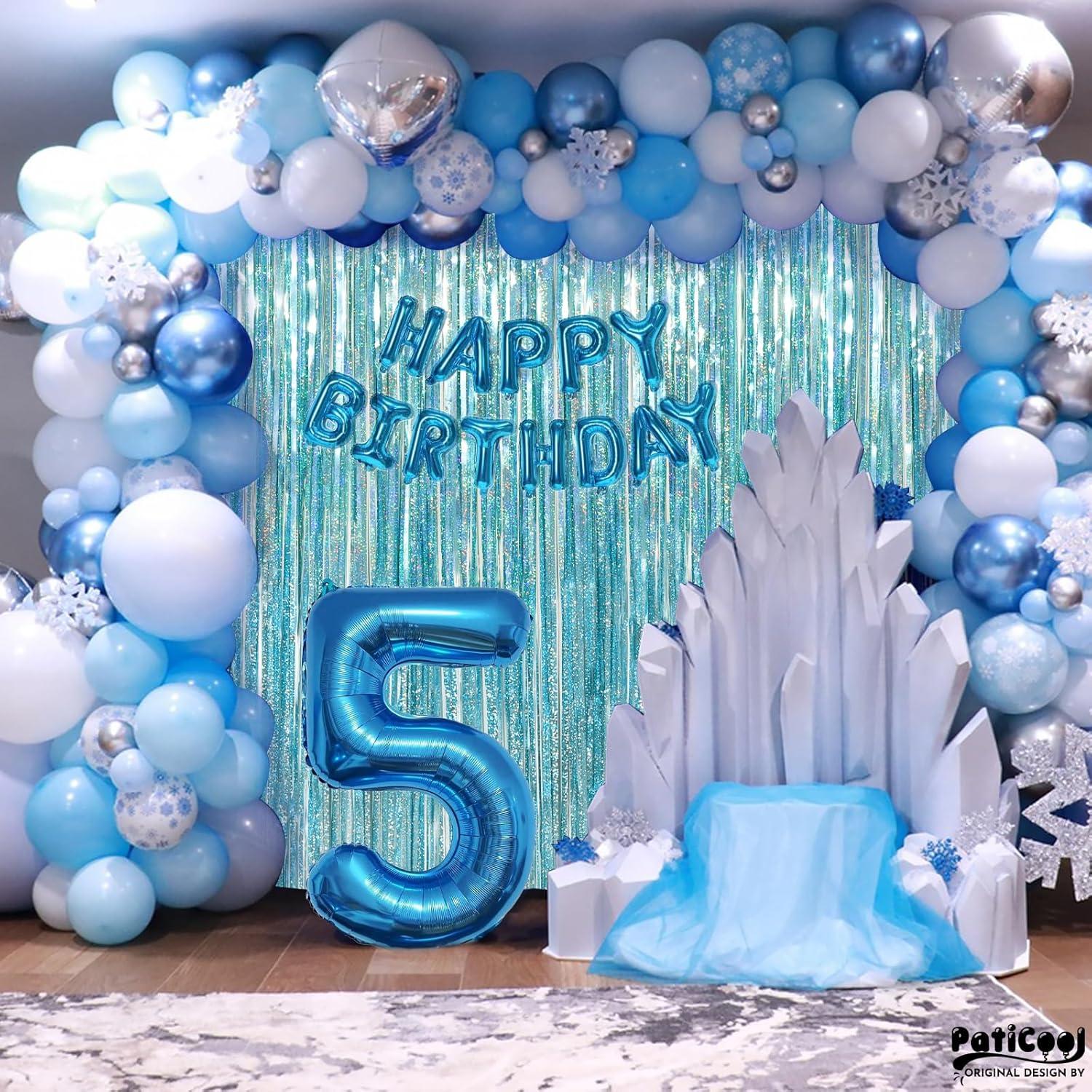 Cortinas de Flecos Azul Claro PatiCool - Paquete de 2 (0.97 x 2.5 m)