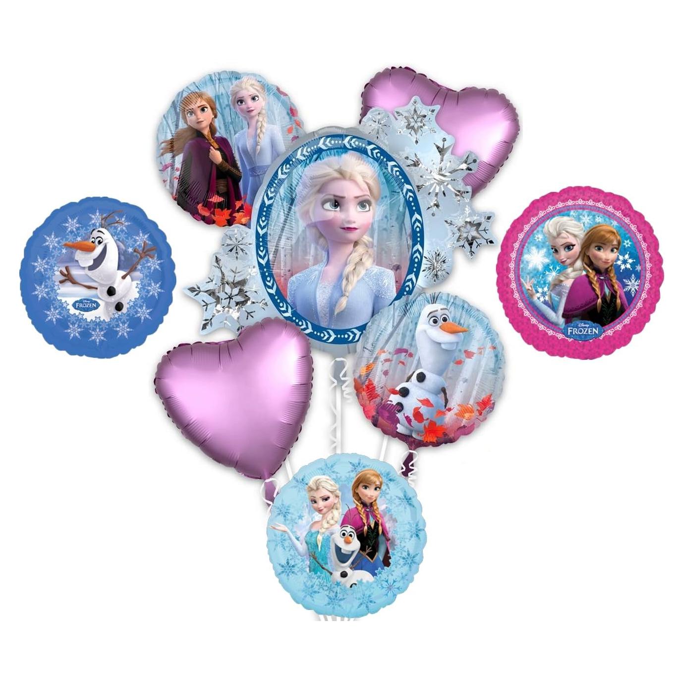Ramo de Globos de Cumpleaños Frozen Anagram 8 Piezas
