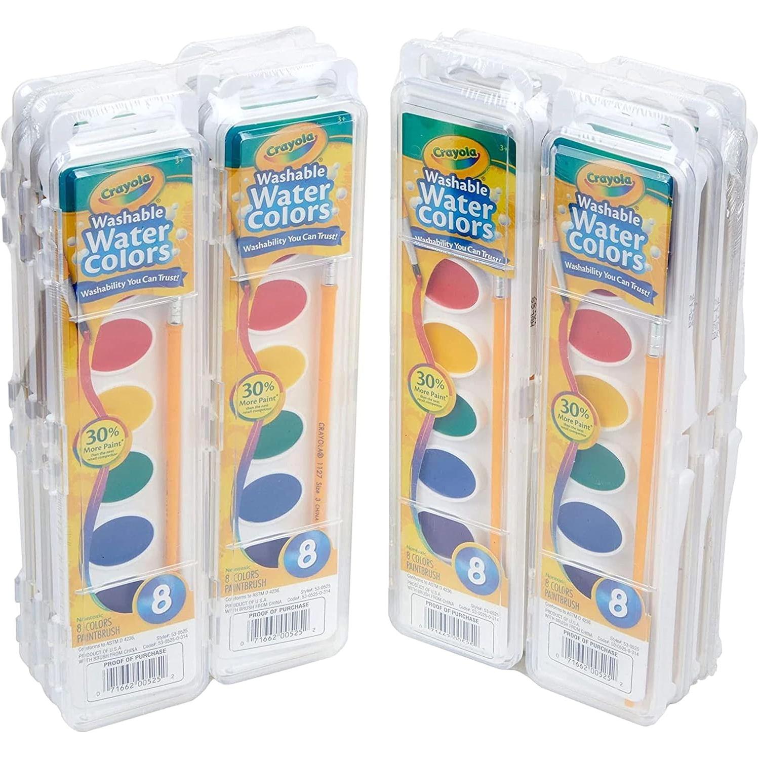Conjunto de Pintura Acuarelable Crayola 12 Piezas Lavable