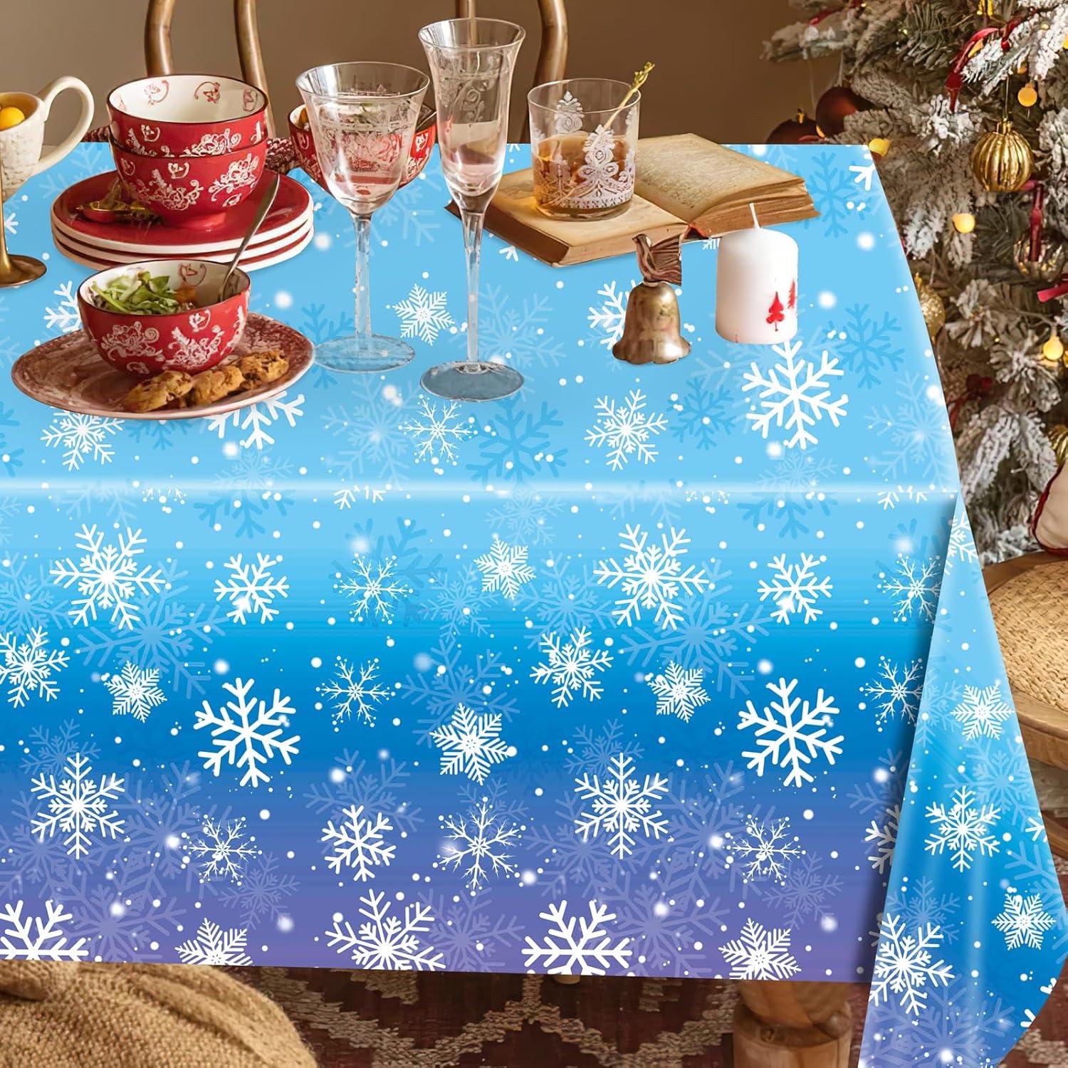 Manteles Desechables de Plástico Babudeer - 2 Piezas 137x274 cm