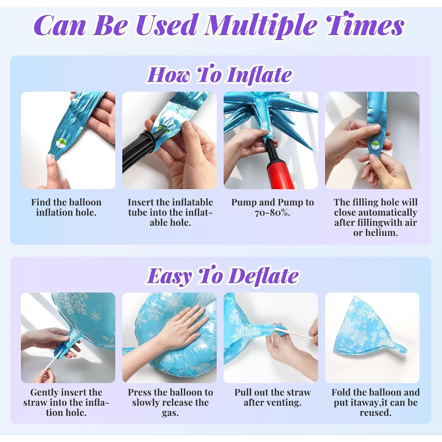 Kit de Arco de Globos Frozen 212 Piezas - MURDIZZO