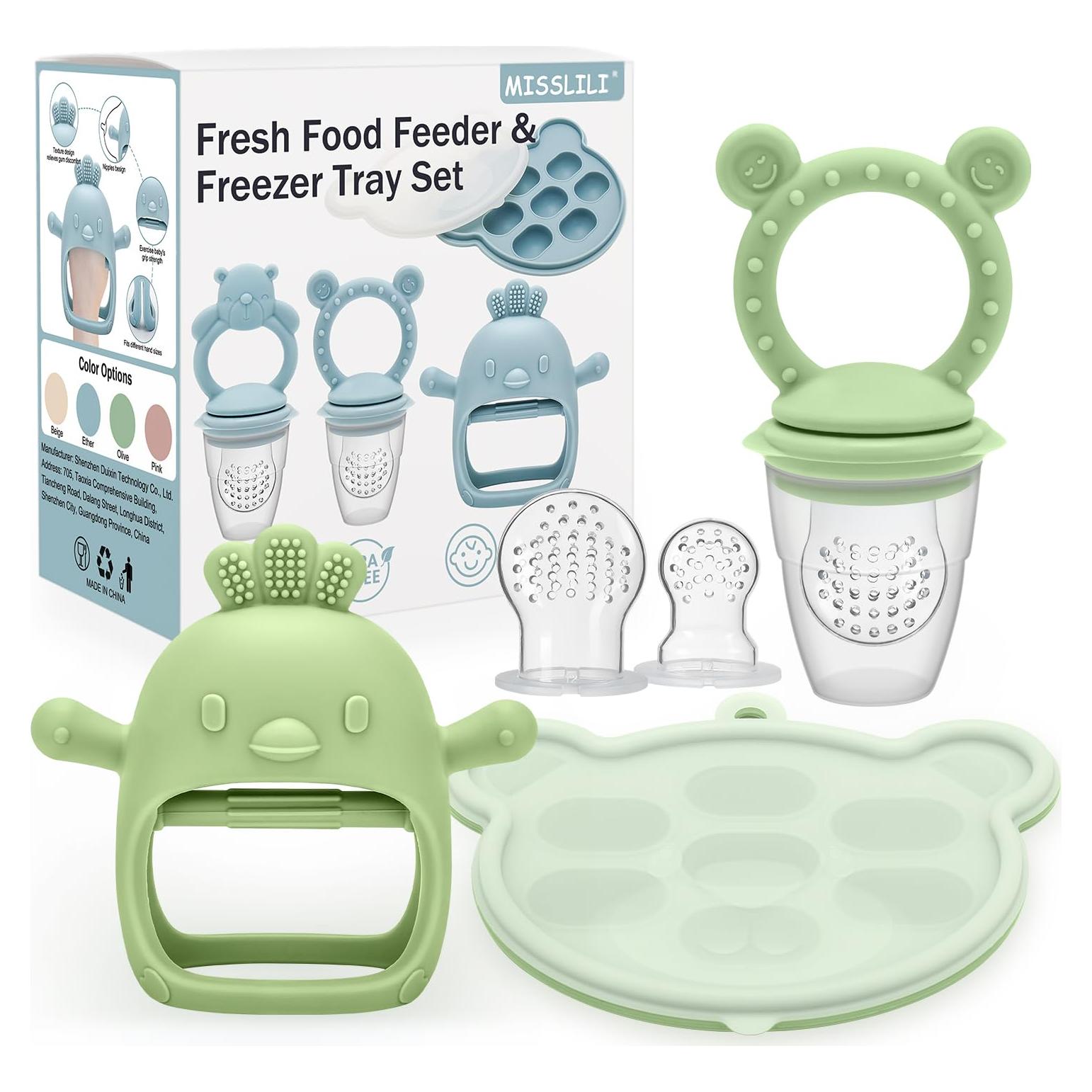 Chupete de Silicona para Bebés MISSLILI - Alivio Dentición y Helados