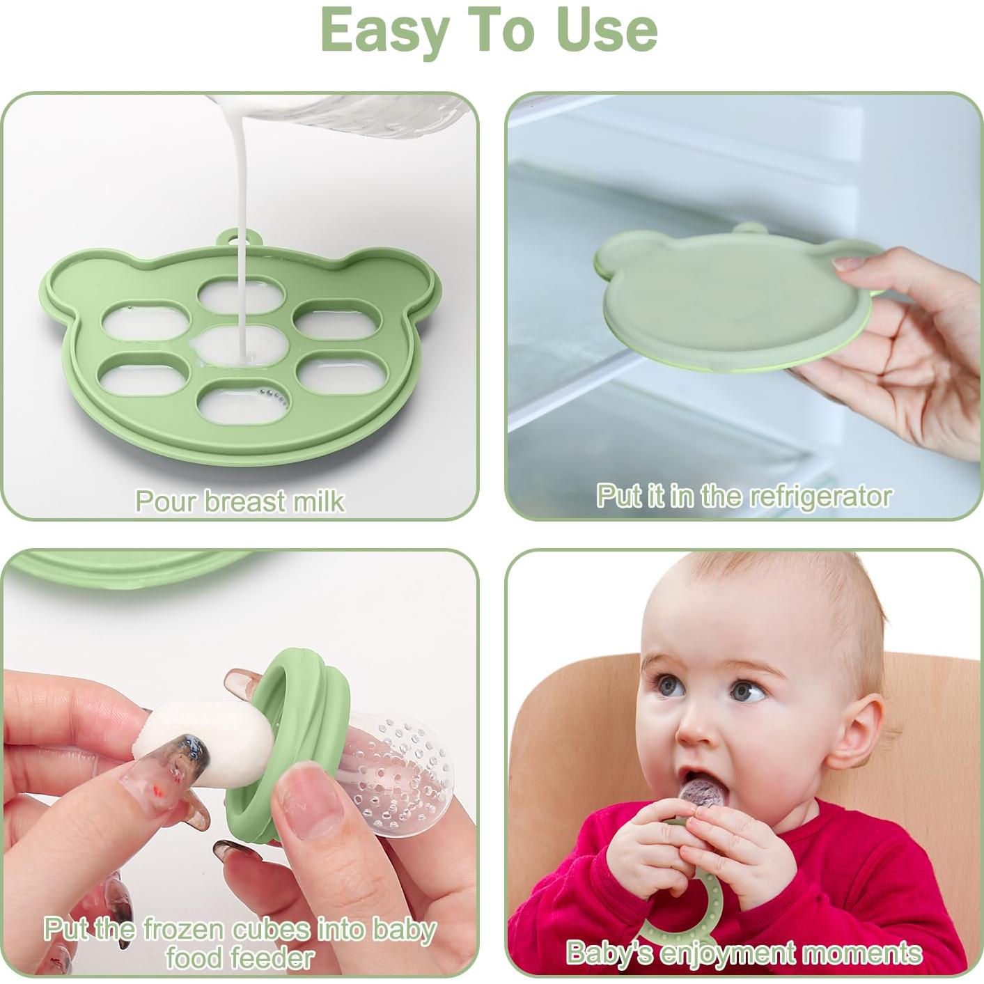 Chupete de Silicona para Bebés MISSLILI - Alivio Dentición y Helados