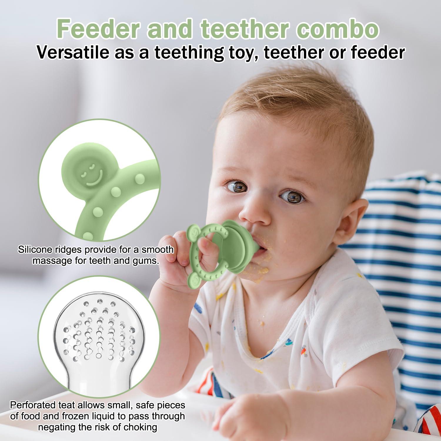 Chupete de Silicona para Bebés MISSLILI - Alivio Dentición y Helados