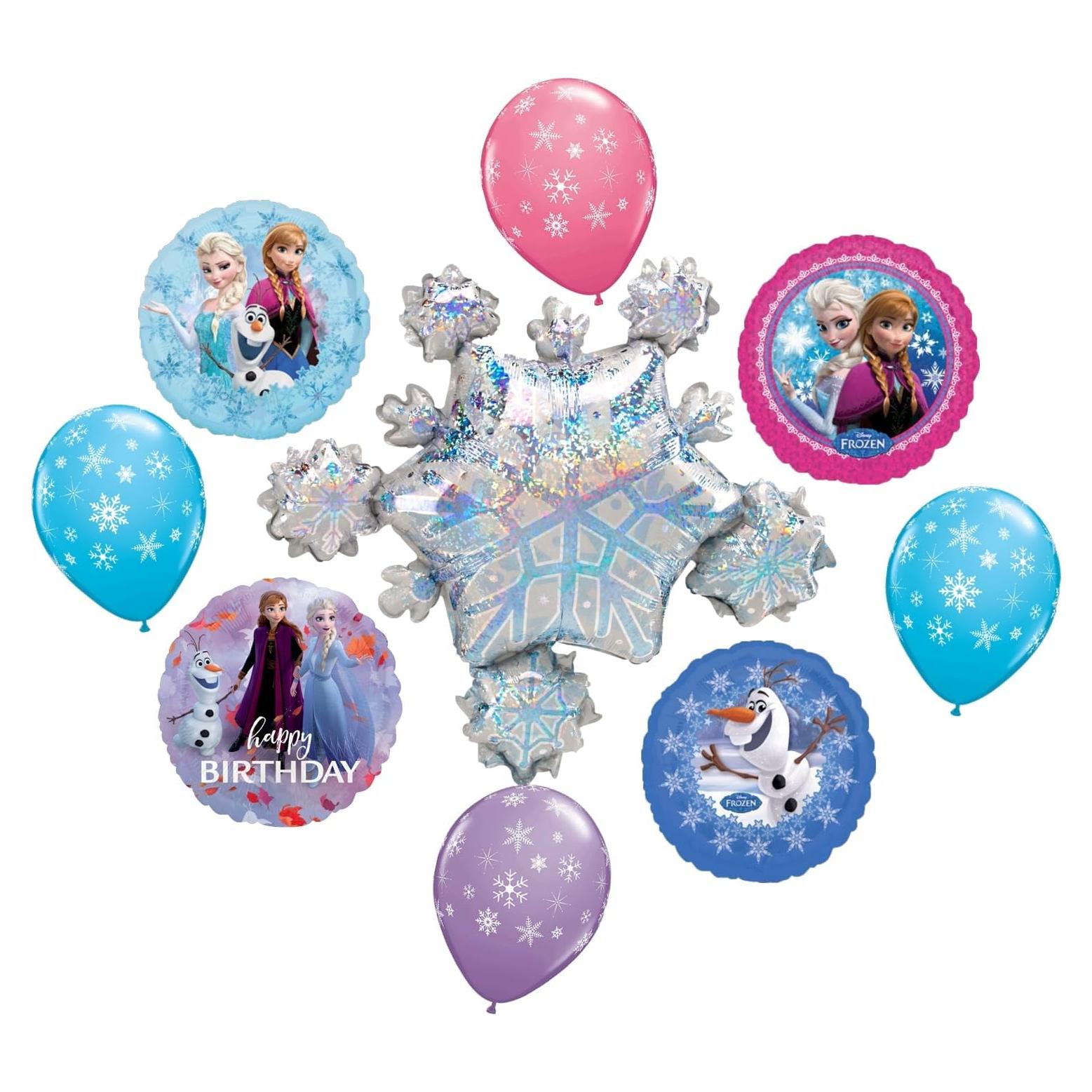 Ramo de Globos de Cumpleaños Frozen Anagram 9 pcs