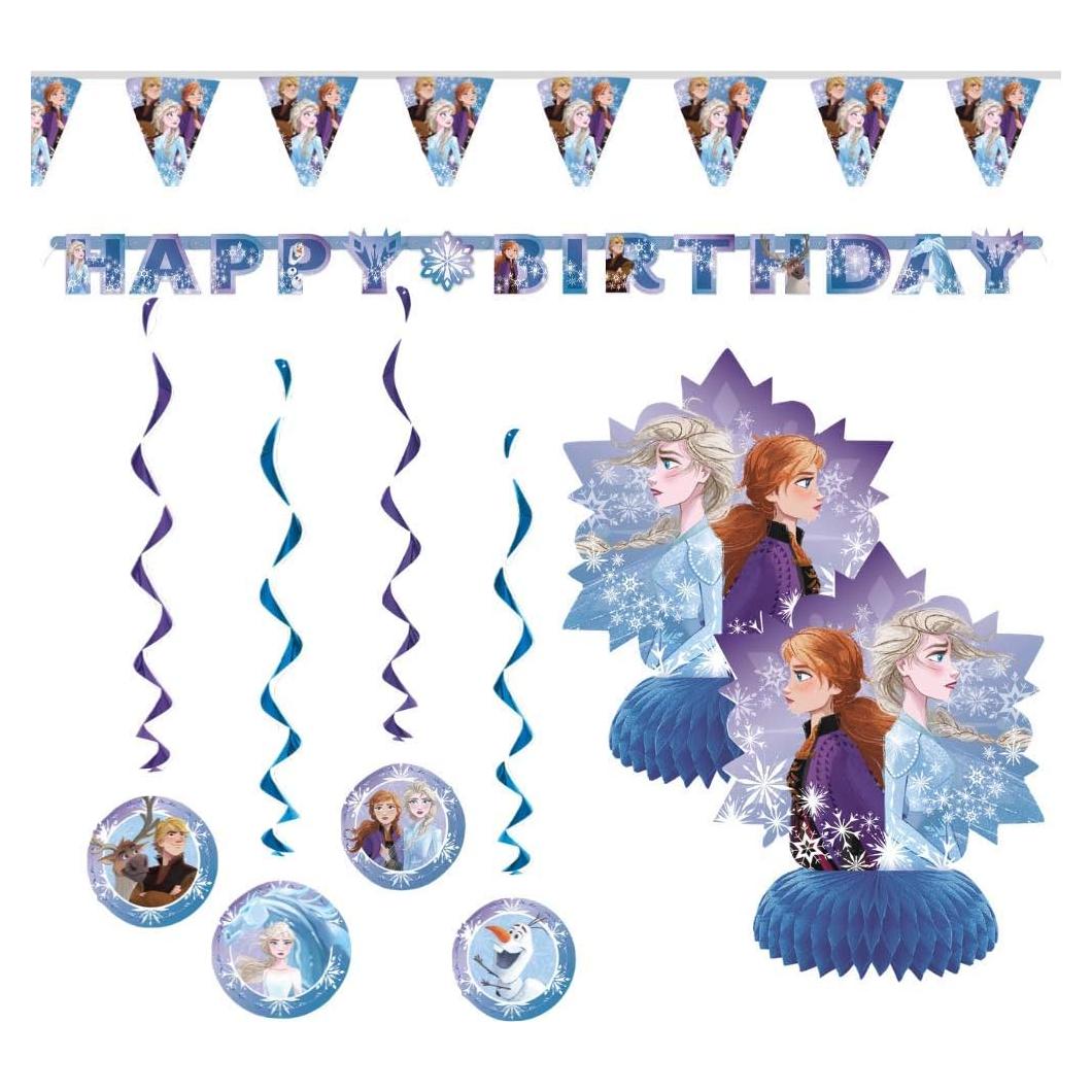 Decoraciones de Cumpleaños Frozen 2 Bek Brands - 7 Piezas