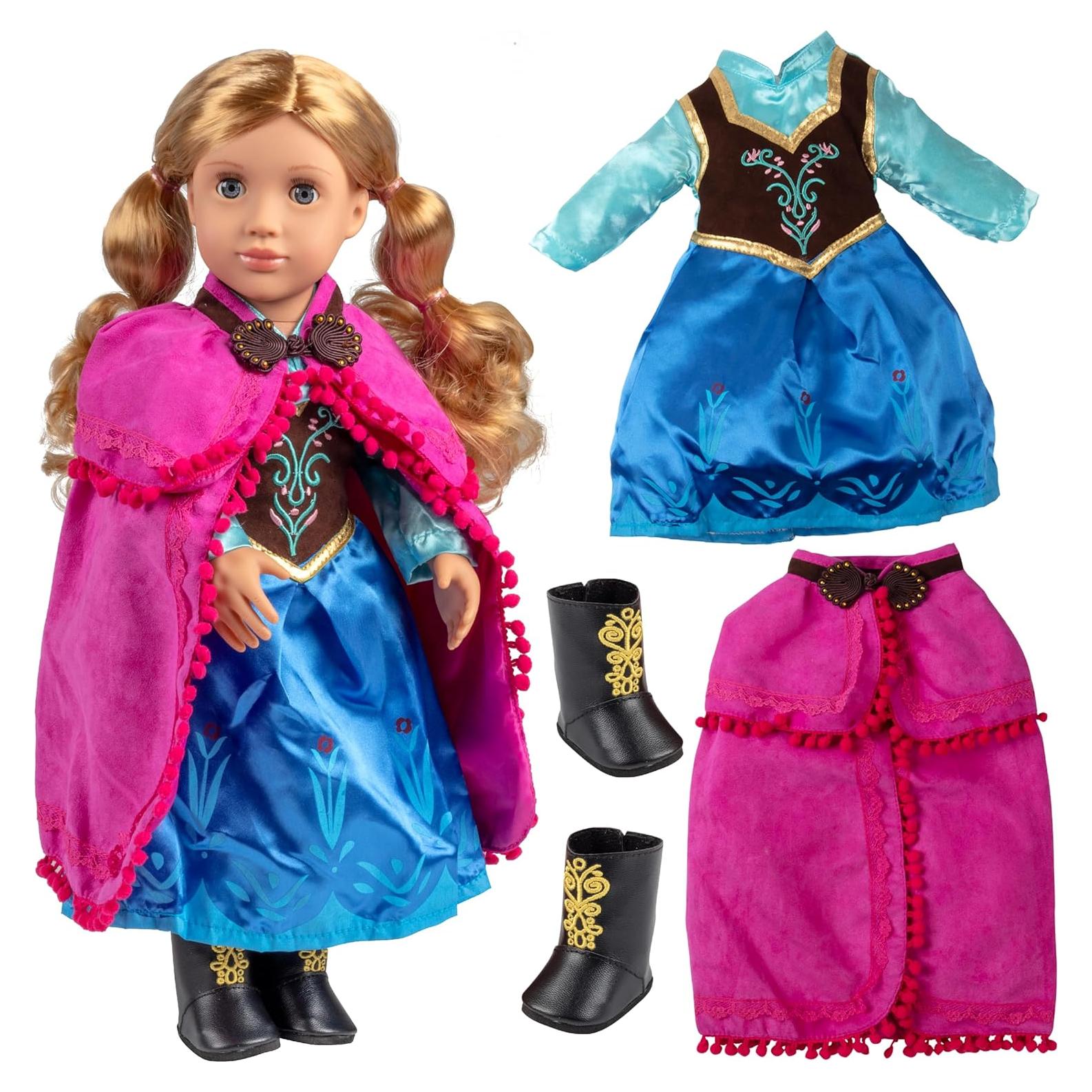 Conjunto de Ropa para Muñecas Dress Along Dolly Anna 3 Piezas