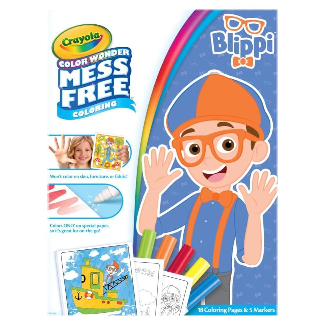 Conjunto de Colorear Crayola Blippi 18 Páginas Sin Desorden
