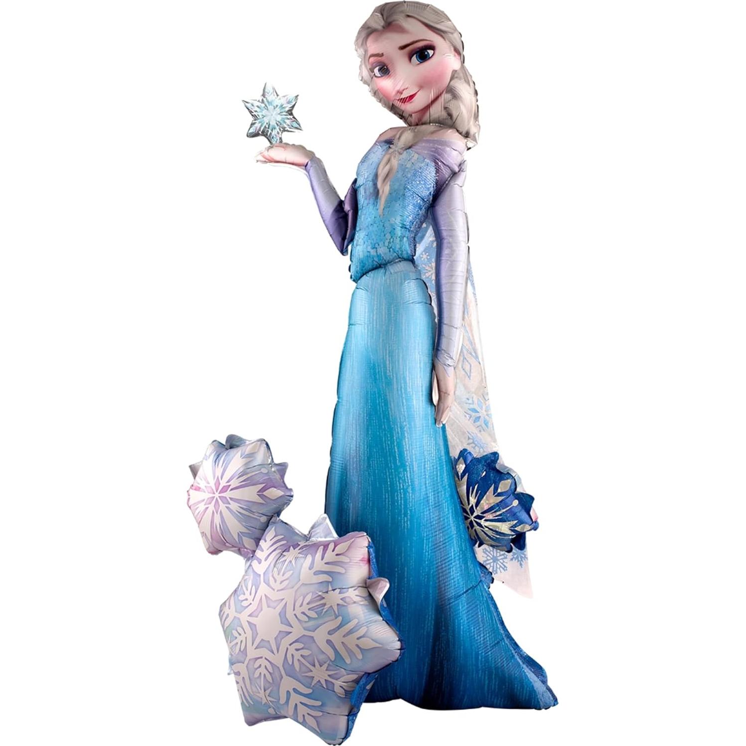 Ramo de Globos Frozen Elsa Airwalker Gigante y Redondos