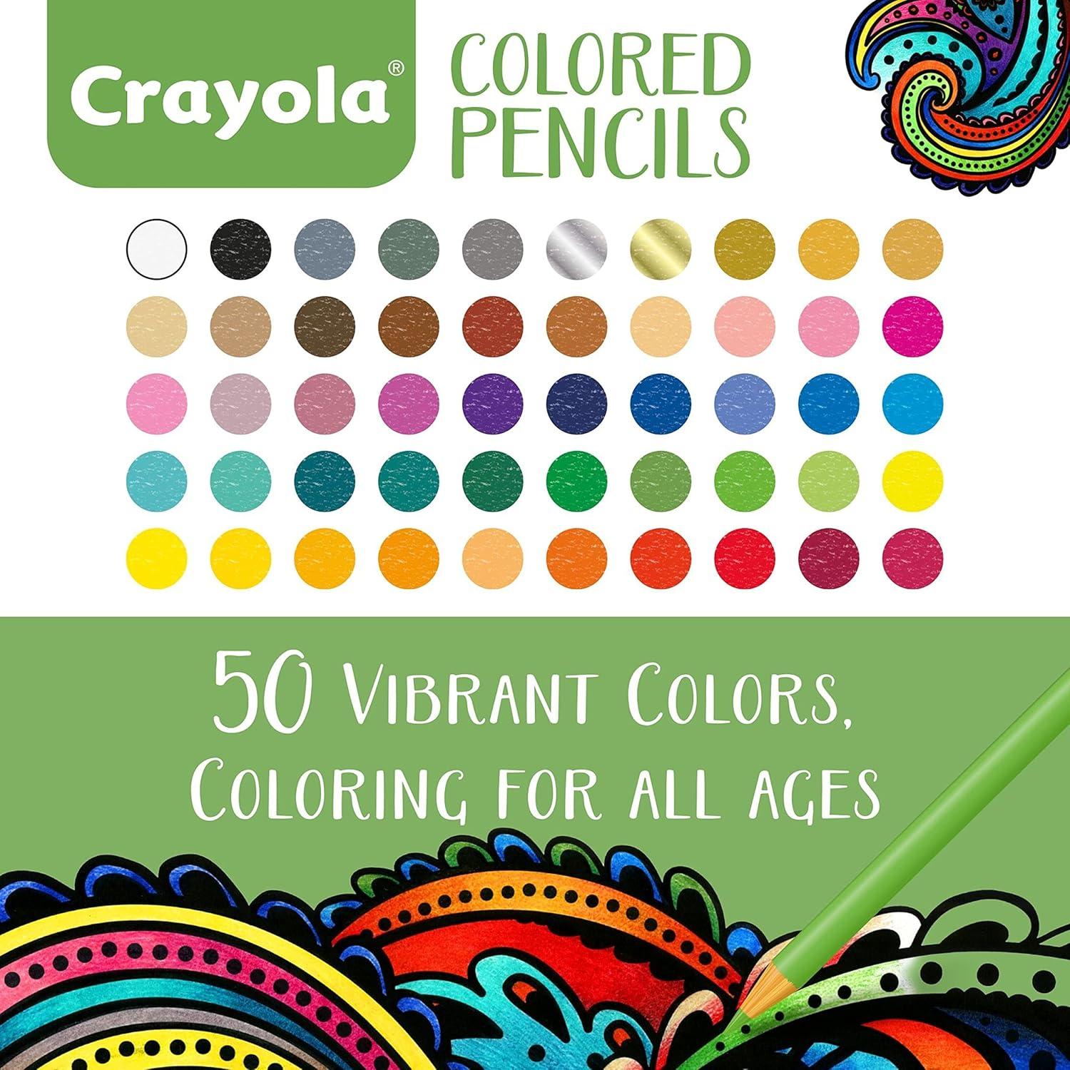 Lápices de Colores Crayola 50 Colores para Adultos