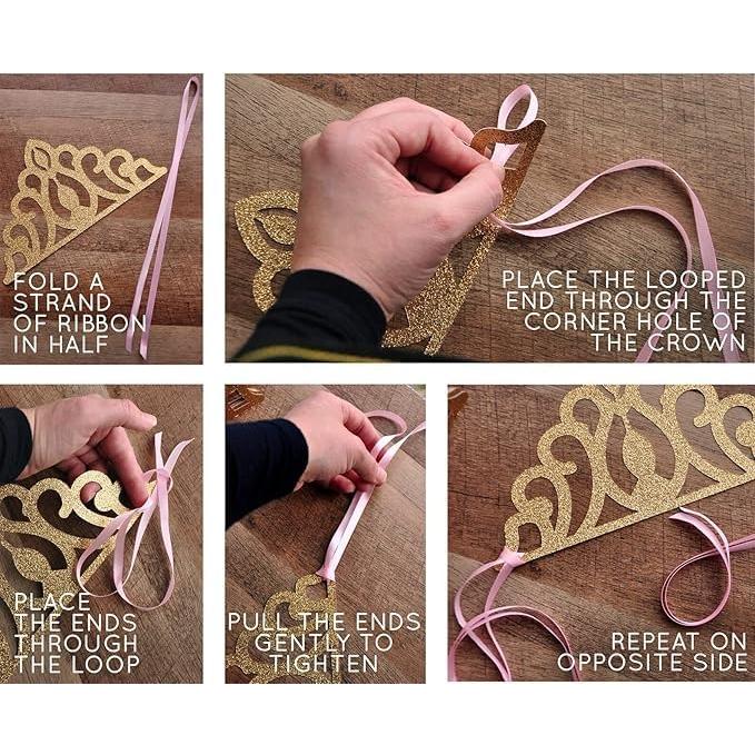 Coronas de Elsa para Fiesta de Frozen - Paquete de 12